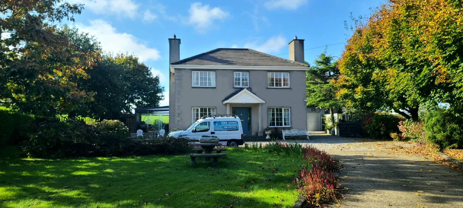 ÉireShine exterior cleaning result on a Georgian home